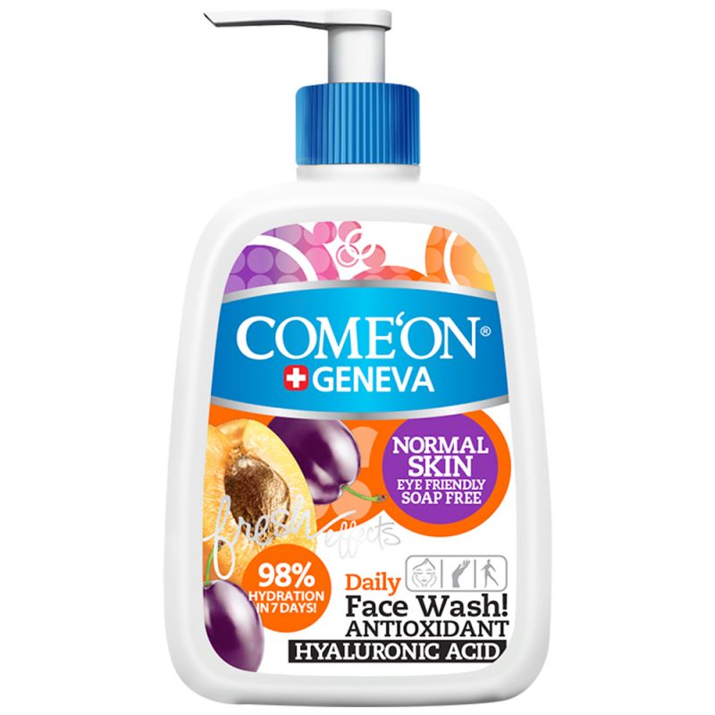 comeon-normal-skin-246130041103 شوینده صورت کامان مناسب پوست نرمال حجم 500 میل - تصویر 1